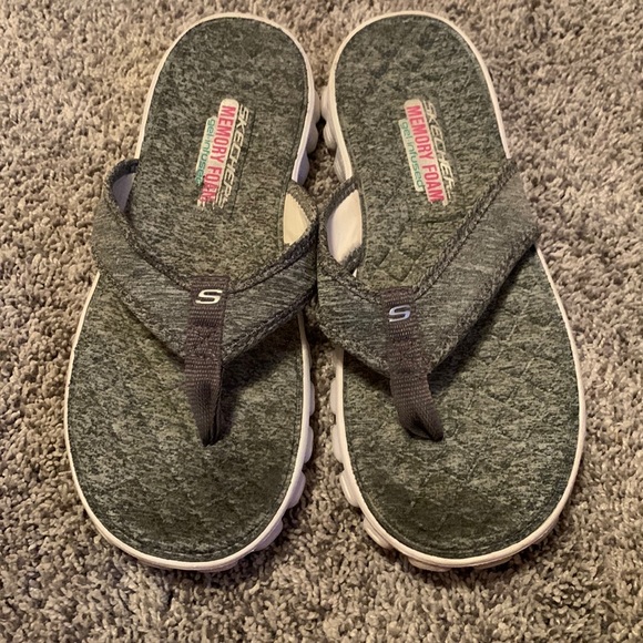 Skechers Shoes Skechers Memory Foam Gelinfused Flip Flops Poshmark